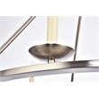 Living District Maine Collection Chandelier in Burnished Nickel Finish