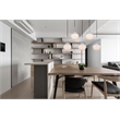 Living District Eclipse 5 Lights Chrome Pendant With Frosted White Glass