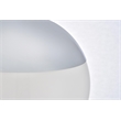 Living District Eclipse 5 Lights Chrome Pendant With Frosted White Glass