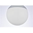 Living District Eclipse 5 Lights Chrome Pendant With Frosted White Glass
