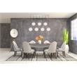 Living District Eclipse 7 Lights Chrome Pendant With Frosted White Glass