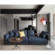 Living District Eclipse 1 Light Black Floor Lamp With Clear Glass