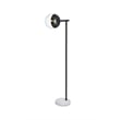 Living District Eclipse 1 Light Black Floor Lamp With Clear Glass