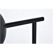 Living District Eclipse 1 Light Black Floor Lamp With Clear Glass