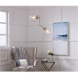 Living District Ryland 2 Light Chrome and Clear Glass Pendant