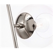 Living District Ryland 2 Light Chrome and Clear Glass Pendant