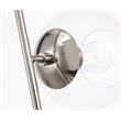 Living District Ryland 2 Light Chrome and Clear Glass Pendant