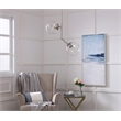 Living District Ryland 2 Light Chrome and Clear Glass Pendant