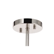 Living District Ryland 2 Light Chrome and Clear Glass Pendant