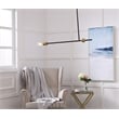 Living District Brees 1 Light Black and Brass Pendant