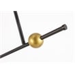 Living District Brees 1 Light Black and Brass Pendant