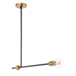 Living District Brees 1 Light Black and Brass Pendant