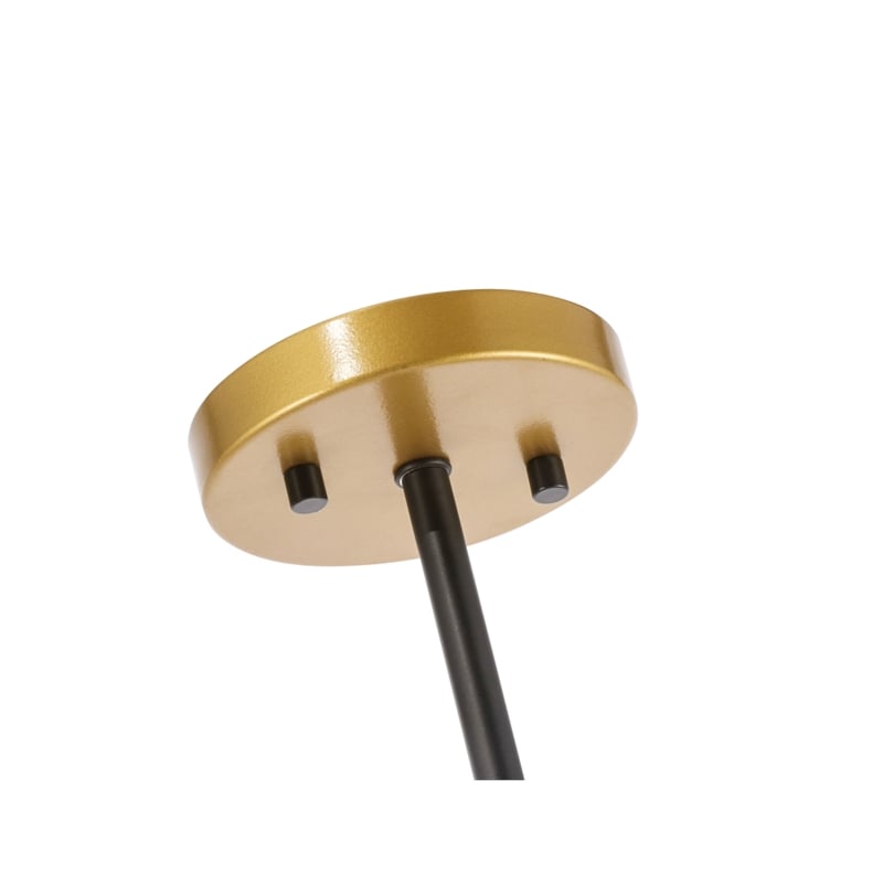 Living District Brees 1 Light Black and Brass Pendant