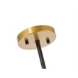 Living District Brees 1 Light Black and Brass Pendant