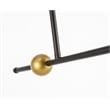 Living District Brees 1 Light Black and Brass Pendant