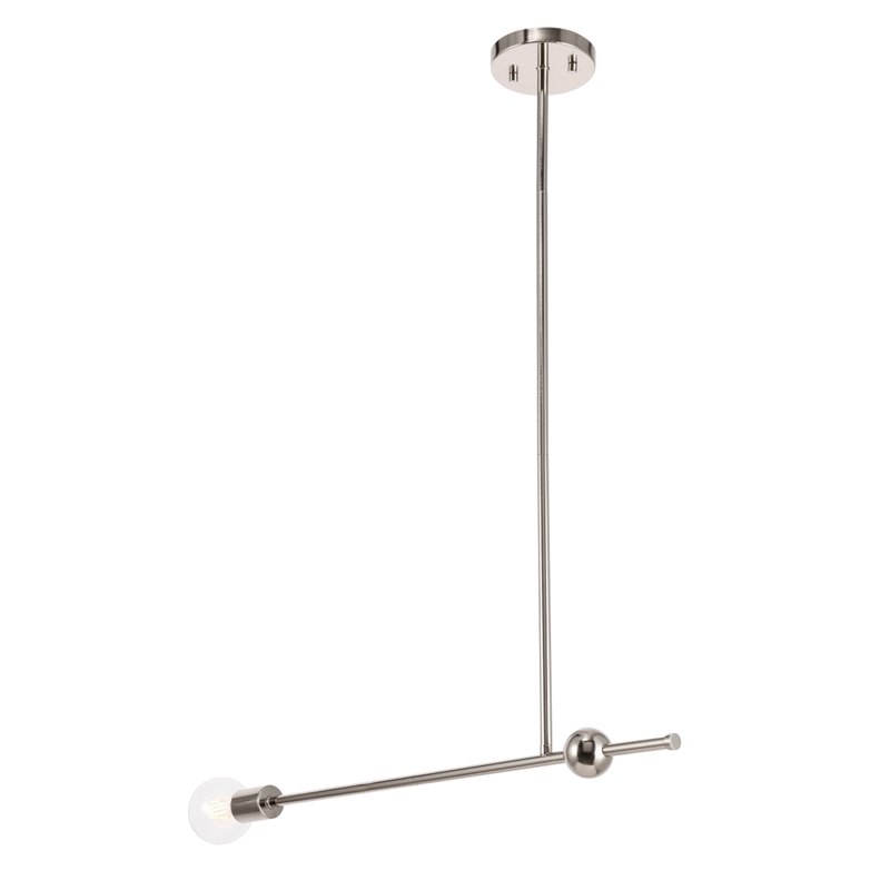 Living District Brees 1 Light Chrome Pendant