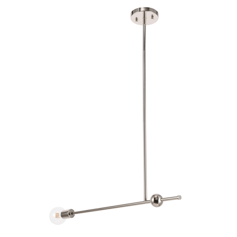 Living District Brees 1 Light Chrome Pendant