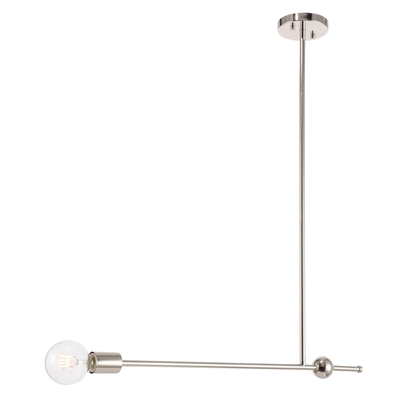 Living District Brees 1 Light Chrome Pendant