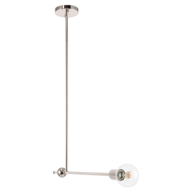 Living District Brees 1 Light Chrome Pendant