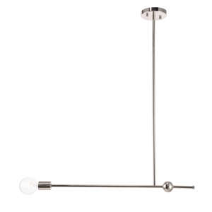 Living District Brees 1 Light Chrome Pendant