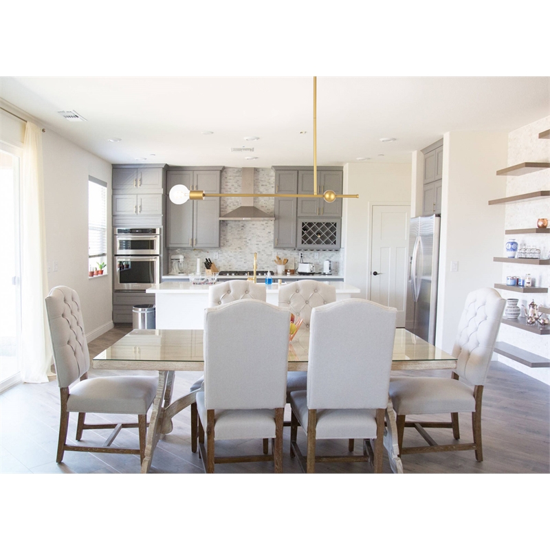 Living District Brees 1 Light Brass Pendant