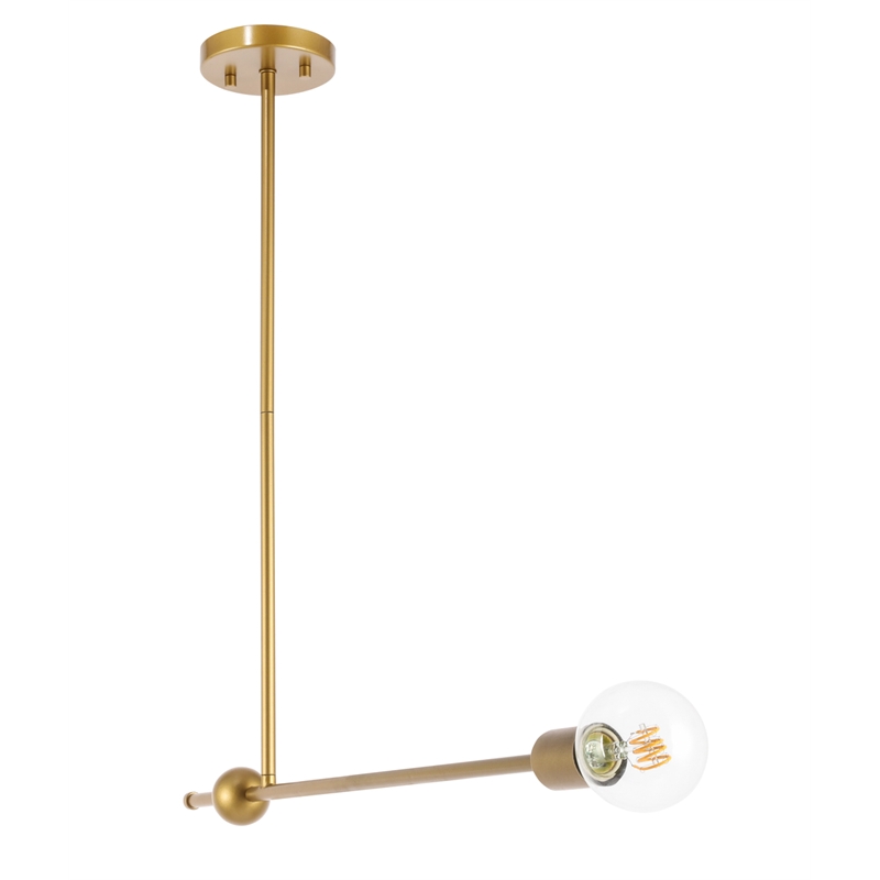 Living District Brees 1 Light Brass Pendant