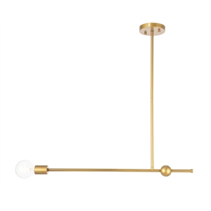 Living District Brees 1 Light Brass Pendant