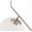 Living District Ryland 1 Light Chrome and Frosted White Glass Pendant