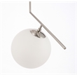 Living District Ryland 1 Light Chrome and Frosted White Glass Pendant