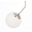 Living District Ryland 2 Light Chrome and Frosted White Glass Pendant