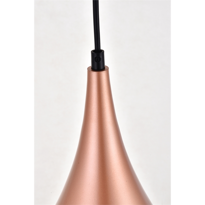 Living District Nora 3 Light Honey Gold Pendant