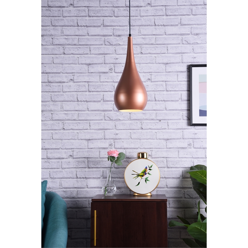 Living District Nora 1 Light Honey Gold Pendant