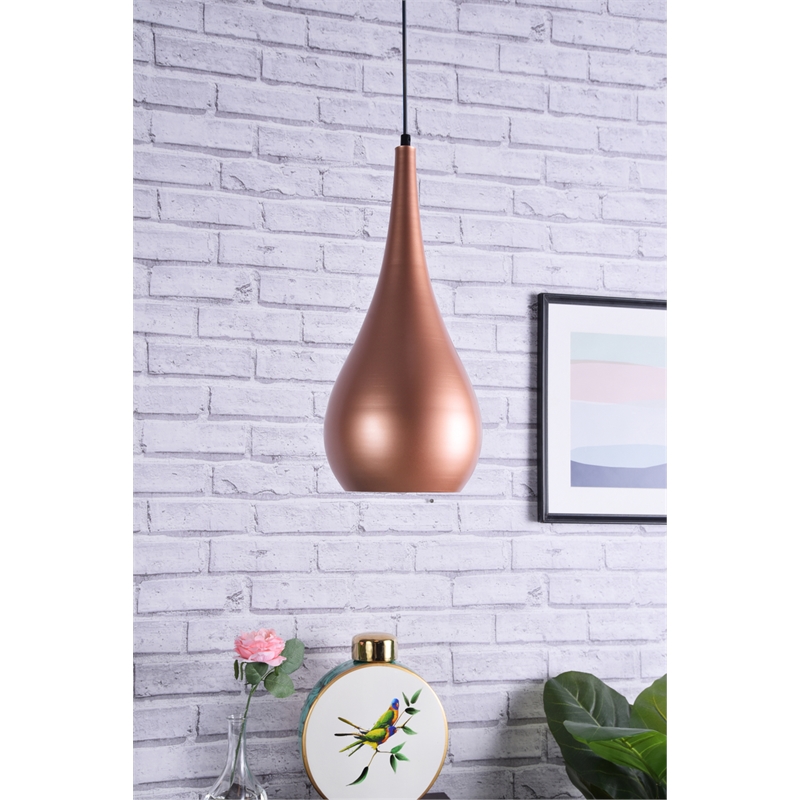 Living District Nora 1 Light Honey Gold Pendant
