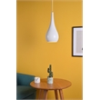 Living District Nora 1 Light White Pendant