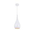 Living District Nora 1 Light White Pendant