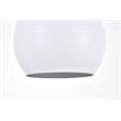 Living District Nora 1 Light White Pendant