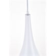 Living District Nora 1 Light White Pendant