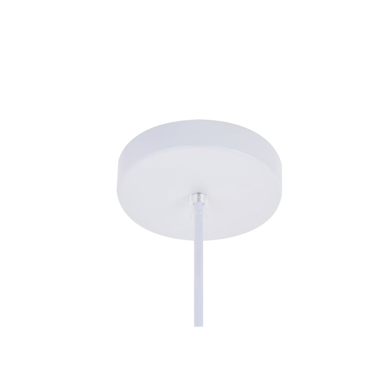 Living District Nora 1 Light White Pendant