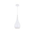 Living District Nora 1 Light White Pendant