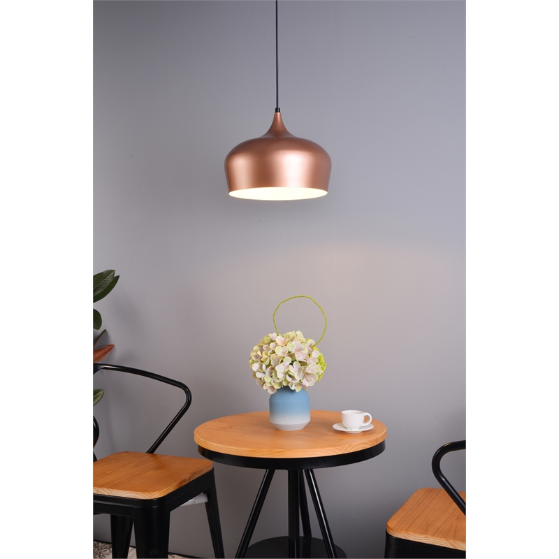 Living District Nora 1 Light Honey Gold Pendant
