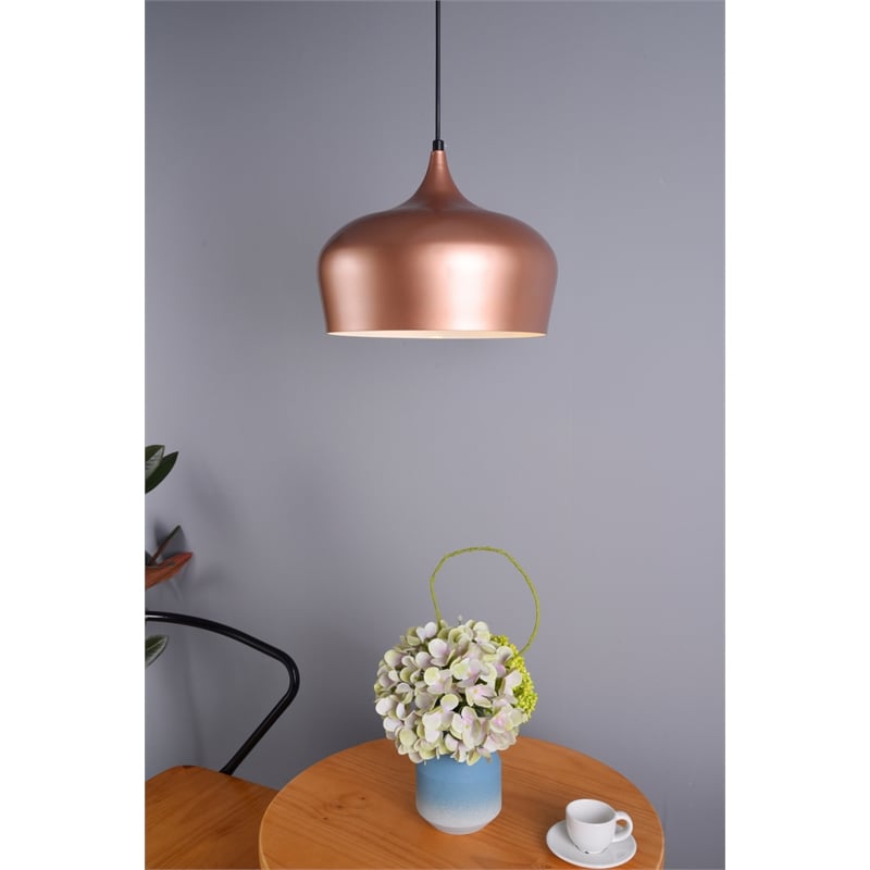 Living District Nora 1 Light Honey Gold Pendant