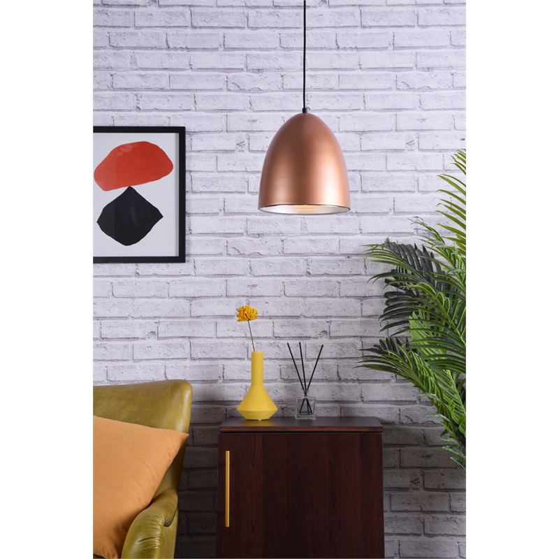 Living District Circa 1 Light Honey Gold Pendant
