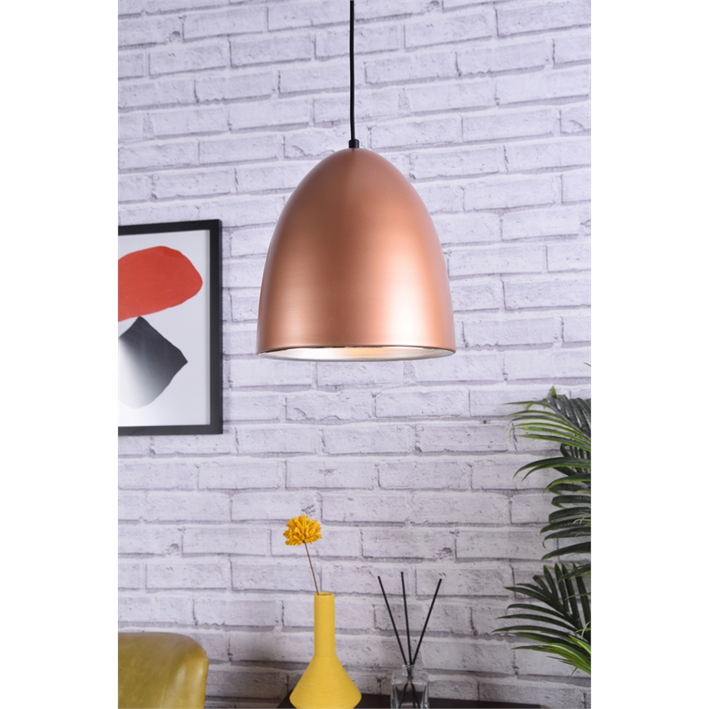 Living District Circa 1 Light Honey Gold Pendant