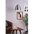 Living District Circa 1 Light Burnished Nickel Pendant