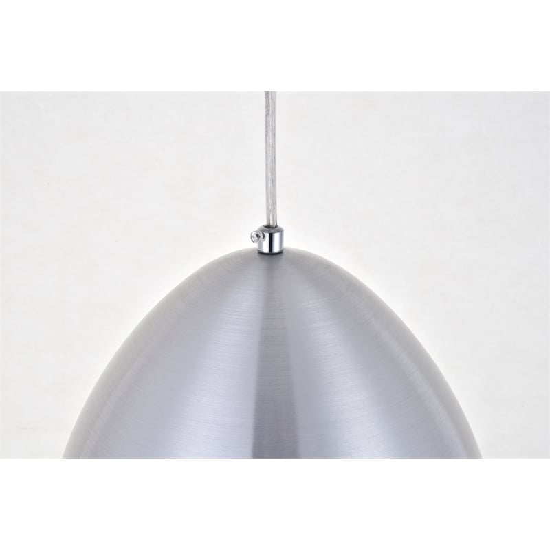 Living District Circa 1 Light Burnished Nickel Pendant