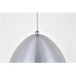 Living District Circa 1 Light Burnished Nickel Pendant