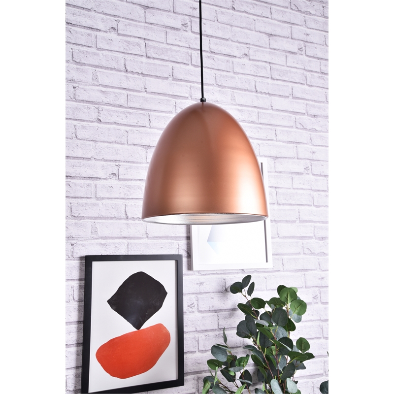 Living District Circa 1 Light Honey Gold Pendant