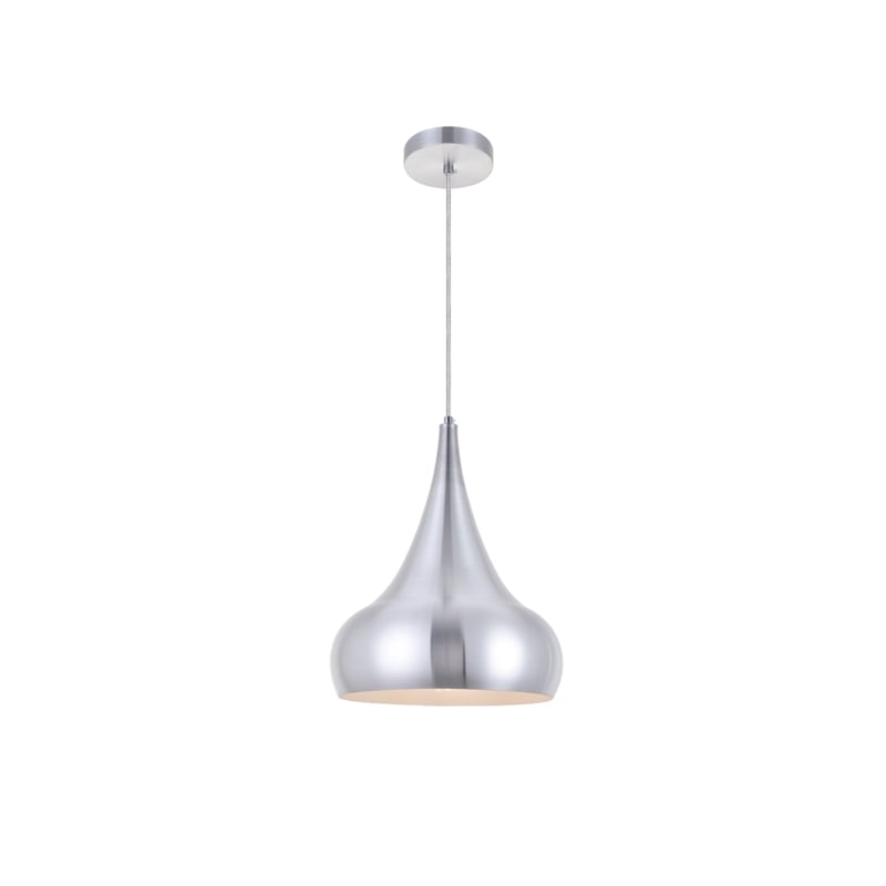 Living District Circa 1 Light Burnished Nickel Pendant