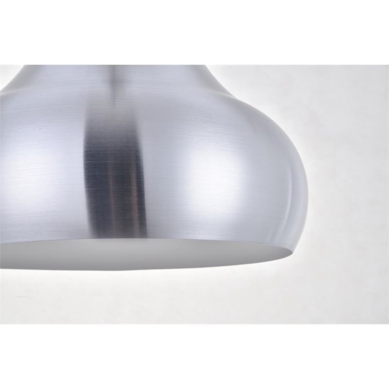 Living District Circa 1 Light Burnished Nickel Pendant