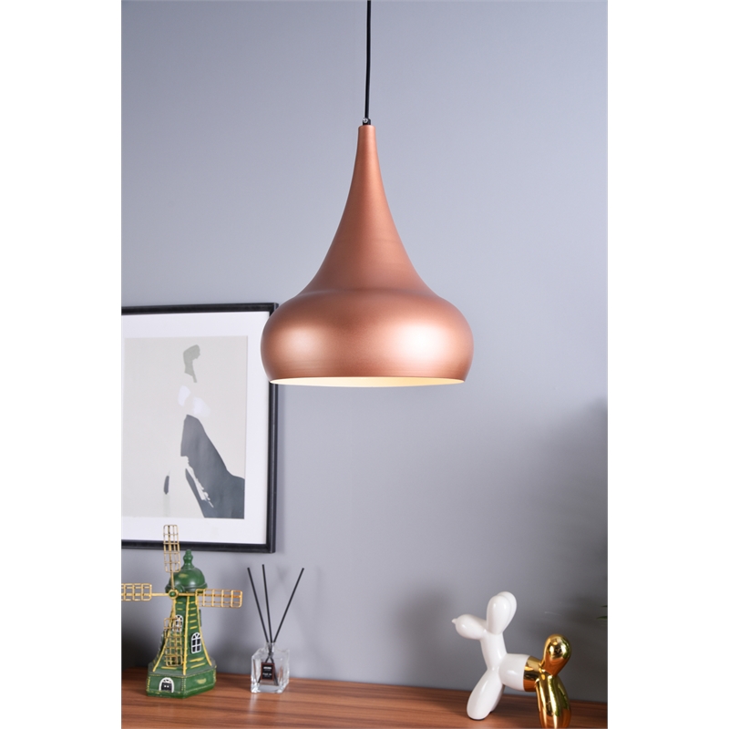 Living District Circa 1 Light Honey Gold Pendant